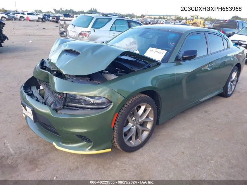 2023 Dodge Charger Gt VIN: 2C3CDXHGXPH663968 Lot: 40229555