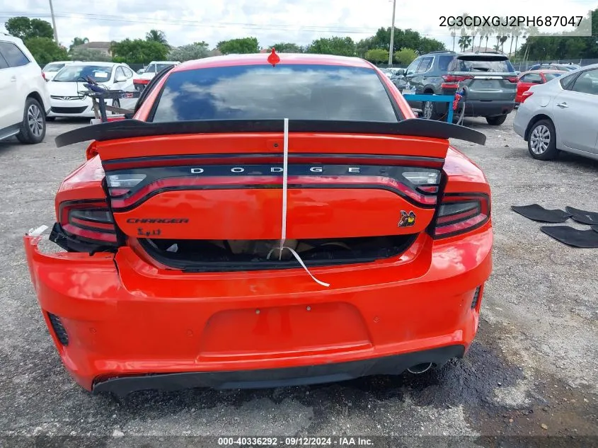 2023 Dodge Charger Scat Pack VIN: 2C3CDXGJ2PH687047 Lot: 40336292