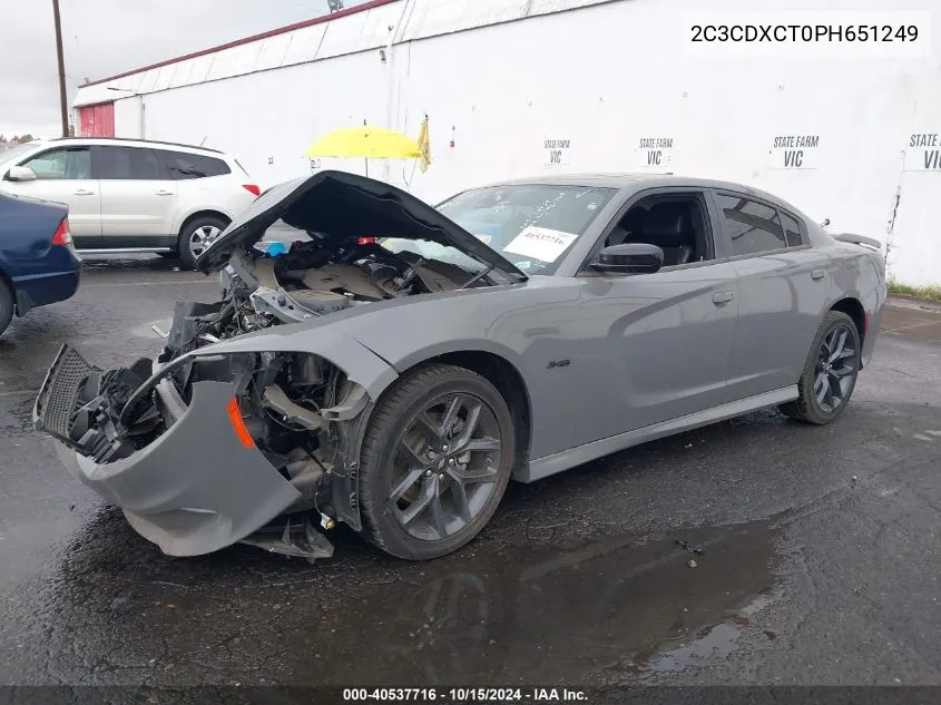 2023 Dodge Charger R/T VIN: 2C3CDXCT0PH651249 Lot: 40537716