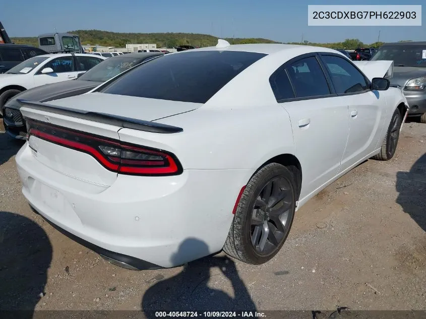 2023 Dodge Charger Sxt VIN: 2C3CDXBG7PH622903 Lot: 40548724