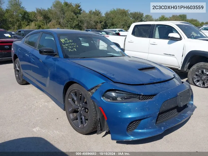 2023 Dodge Charger Gt VIN: 2C3CDXHG1PH603559 Lot: 40596683