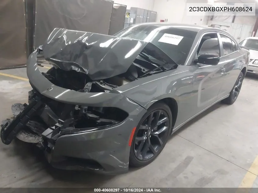 2023 Dodge Charger Sxt VIN: 2C3CDXBGXPH608624 Lot: 40608297