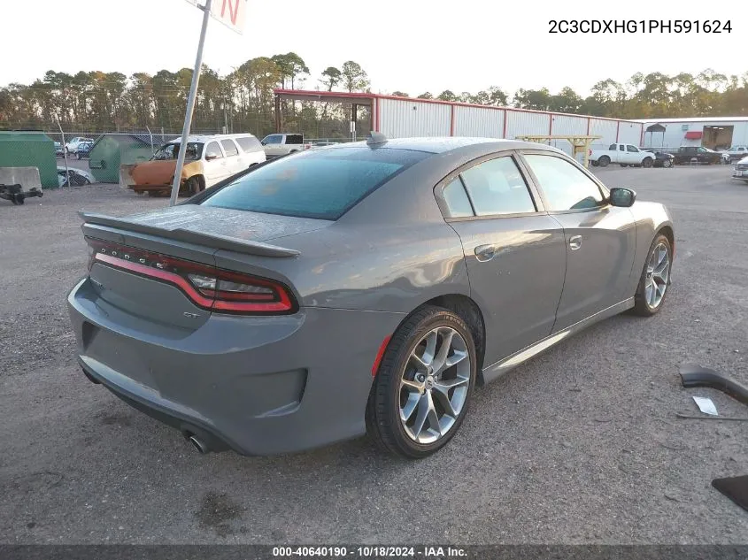 2023 Dodge Charger Gt VIN: 2C3CDXHG1PH591624 Lot: 40640190