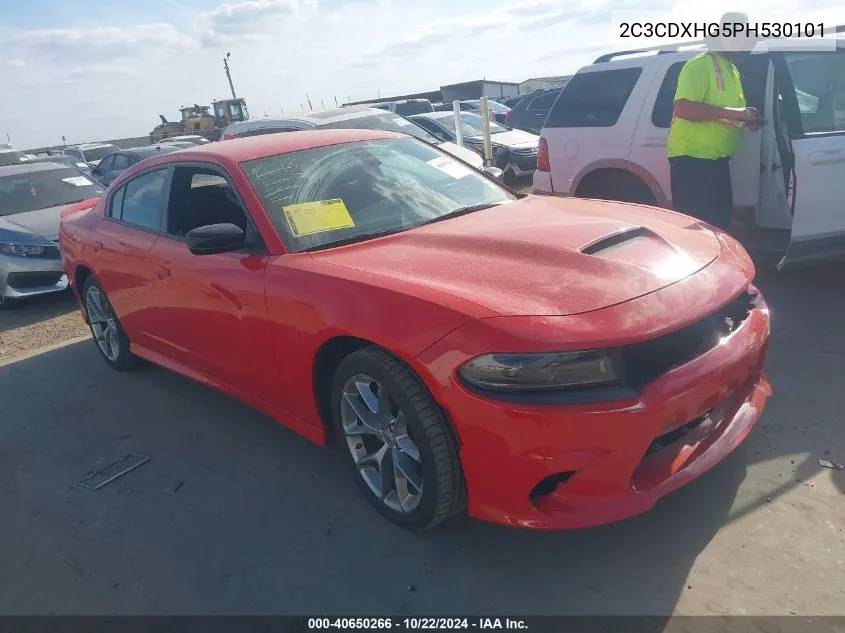 2023 Dodge Charger Gt VIN: 2C3CDXHG5PH530101 Lot: 40650266