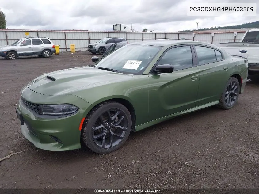 2023 Dodge Charger Gt VIN: 2C3CDXHG4PH603569 Lot: 40654119