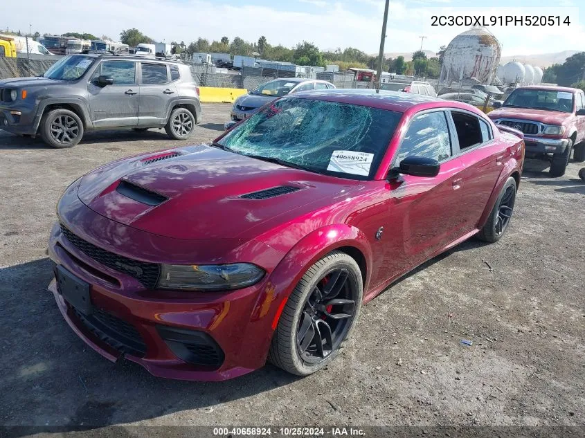 2023 Dodge Charger Srt Hellcat Widebody VIN: 2C3CDXL91PH520514 Lot: 40658924