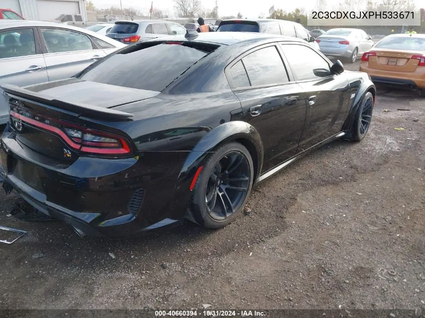 2023 Dodge Charger Scat Pack Widebody VIN: 2C3CDXGJXPH533671 Lot: 40660394