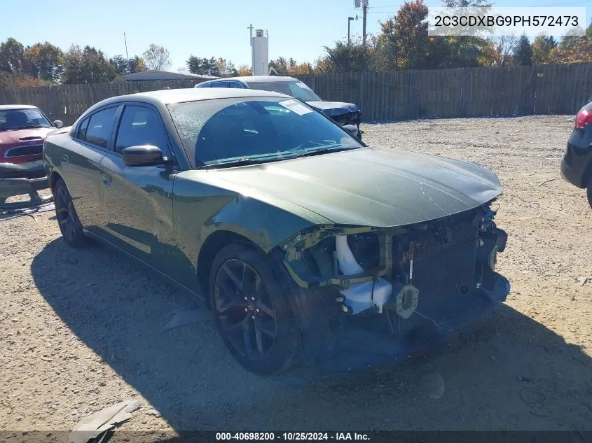 2023 Dodge Charger Sxt VIN: 2C3CDXBG9PH572473 Lot: 40698200