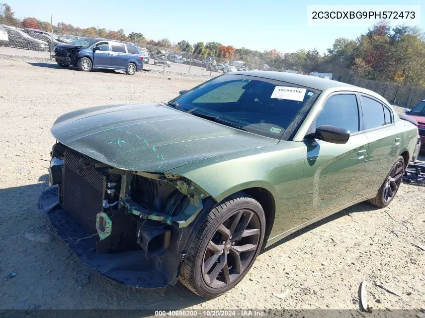 2023 Dodge Charger Sxt VIN: 2C3CDXBG9PH572473 Lot: 40698200