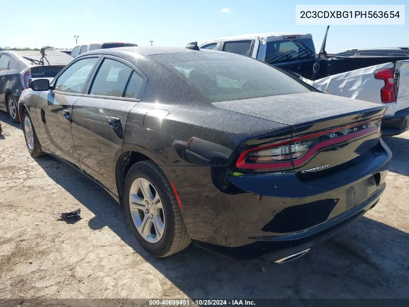 2023 Dodge Charger Sxt VIN: 2C3CDXBG1PH563654 Lot: 40699451