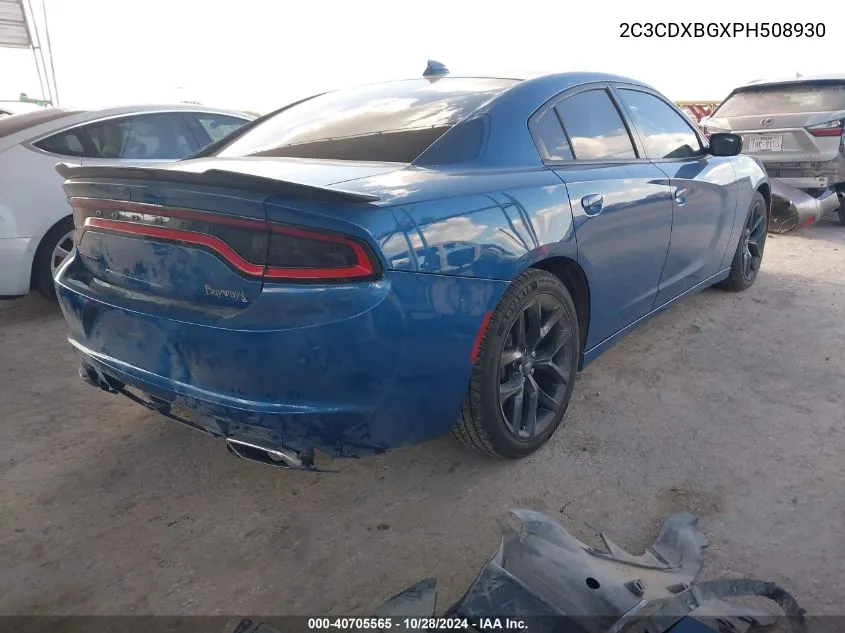 2023 Dodge Charger Sxt VIN: 2C3CDXBGXPH508930 Lot: 40705565