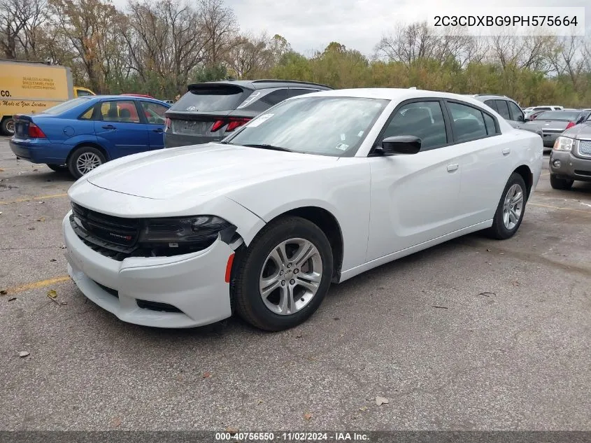 2023 Dodge Charger Sxt VIN: 2C3CDXBG9PH575664 Lot: 40756550