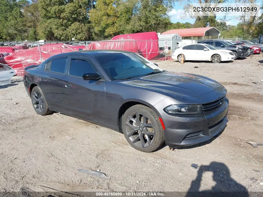 2023 Dodge Charger Sxt VIN: 2C3CDXBG3PH612949 Lot: 40760999