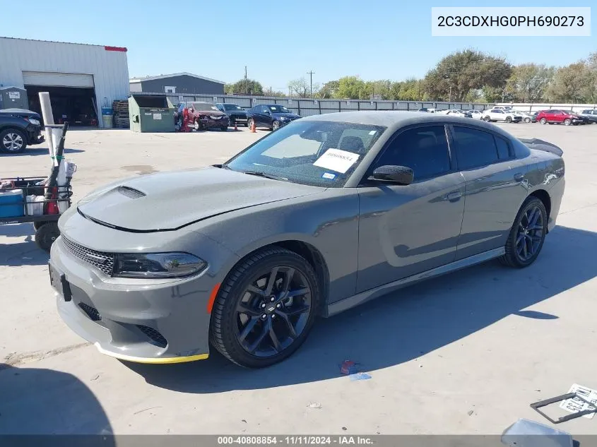 2023 Dodge Charger Gt VIN: 2C3CDXHG0PH690273 Lot: 40808854