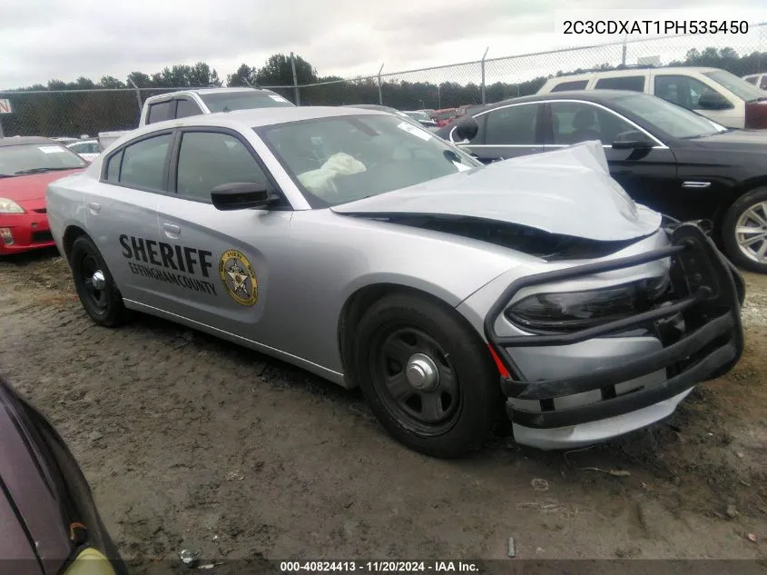 2023 Dodge Charger Police Rwd VIN: 2C3CDXAT1PH535450 Lot: 40824413