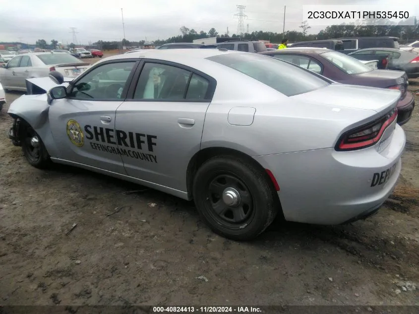 2023 Dodge Charger Police Rwd VIN: 2C3CDXAT1PH535450 Lot: 40824413