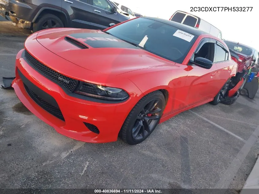 2023 Dodge Charger R/T VIN: 2C3CDXCT7PH533277 Lot: 40836694