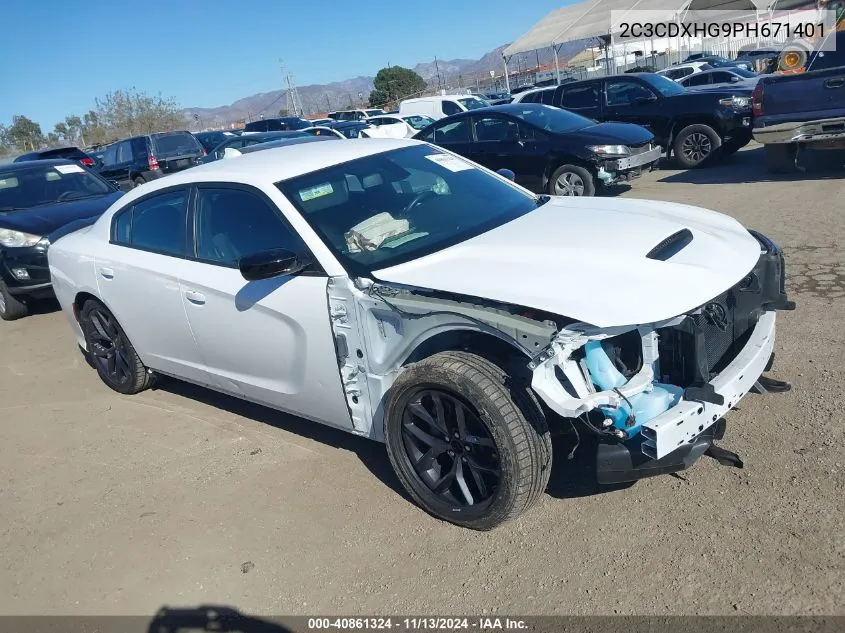 2023 Dodge Charger Gt VIN: 2C3CDXHG9PH671401 Lot: 40861324