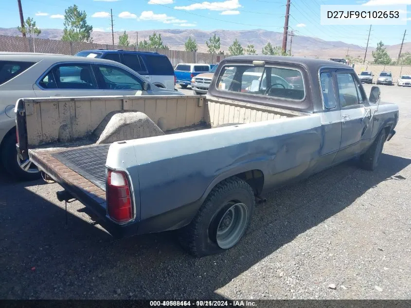 1979 Dodge D150 VIN: D27JF9C102653 Lot: 40588464