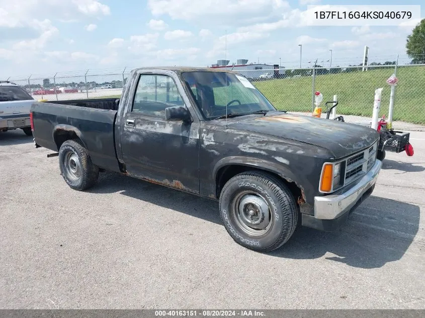 1B7FL16G4KS040679 1989 Dodge Dakota