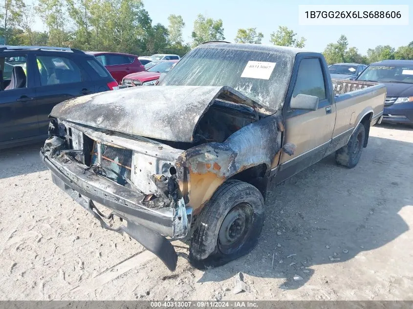 1B7GG26X6LS688606 1990 Dodge Dakota