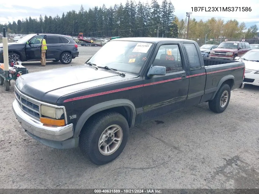 1991 Dodge Dakota VIN: 1B7FL23X1MS371586 Lot: 40631589