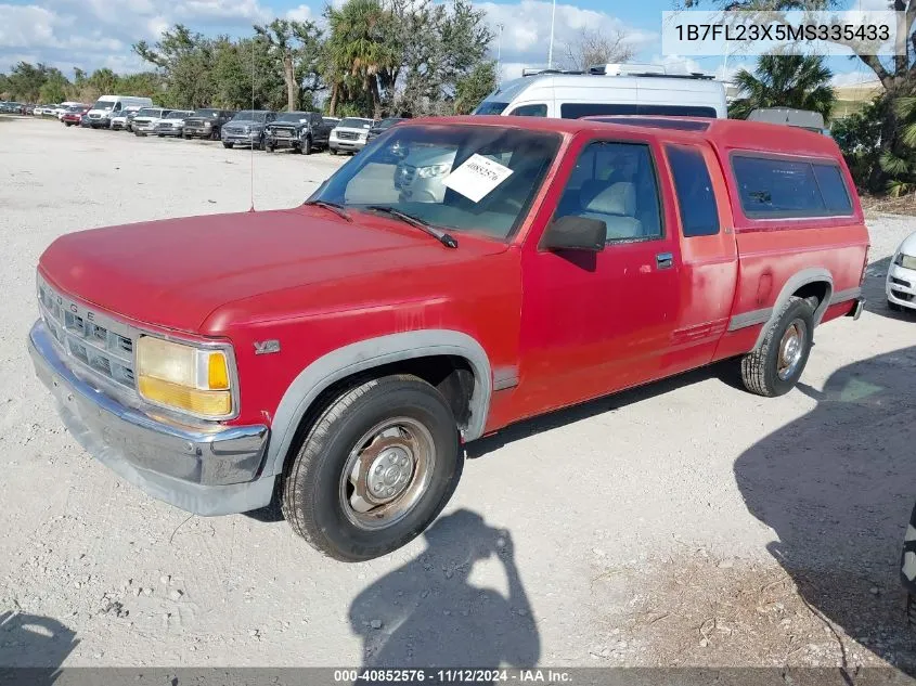 1991 Dodge Dakota VIN: 1B7FL23X5MS335433 Lot: 40852576