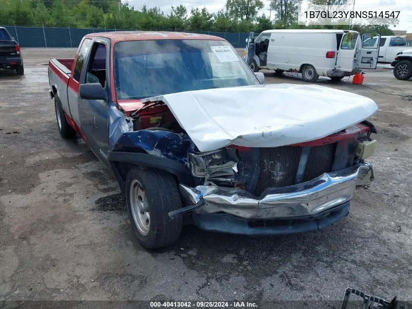 1992 Dodge Dakota VIN: 1B7GL23Y8NS514547 Lot: 40413042