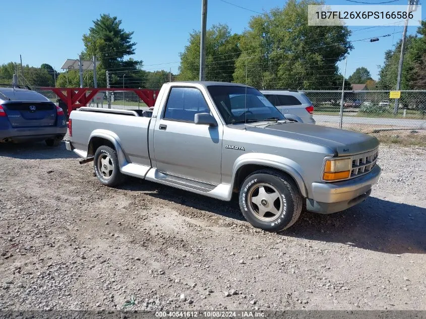 1993 Dodge Dakota VIN: 1B7FL26X6PS166586 Lot: 40541612