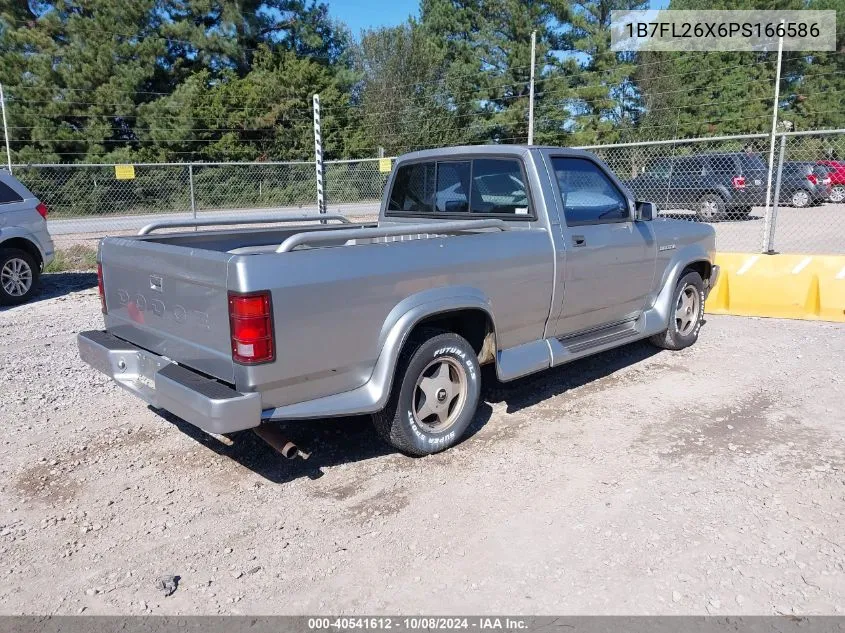 1993 Dodge Dakota VIN: 1B7FL26X6PS166586 Lot: 40541612