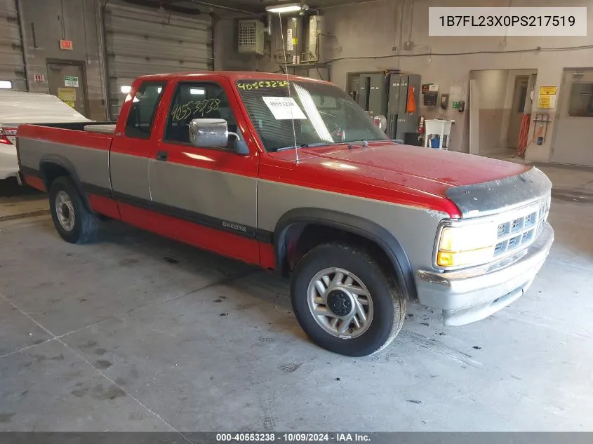 1993 Dodge Dakota VIN: 1B7FL23X0PS217519 Lot: 40553238