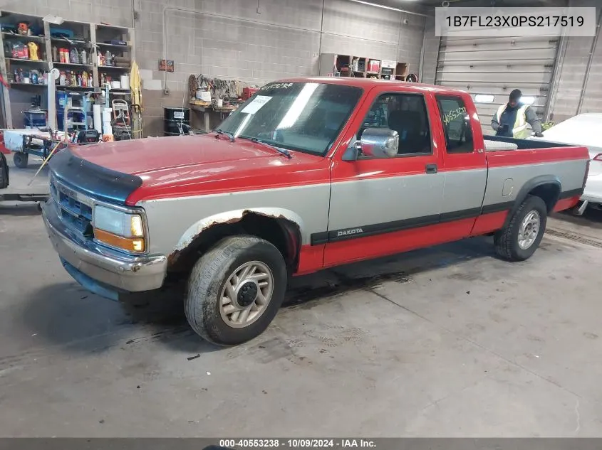 1993 Dodge Dakota VIN: 1B7FL23X0PS217519 Lot: 40553238