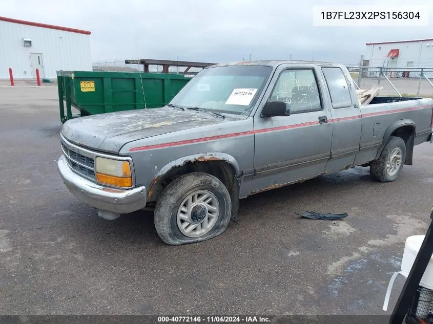 1993 Dodge Dakota VIN: 1B7FL23X2PS156304 Lot: 40772146