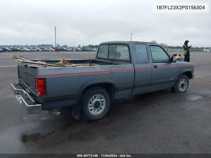 1993 Dodge Dakota VIN: 1B7FL23X2PS156304 Lot: 40772146