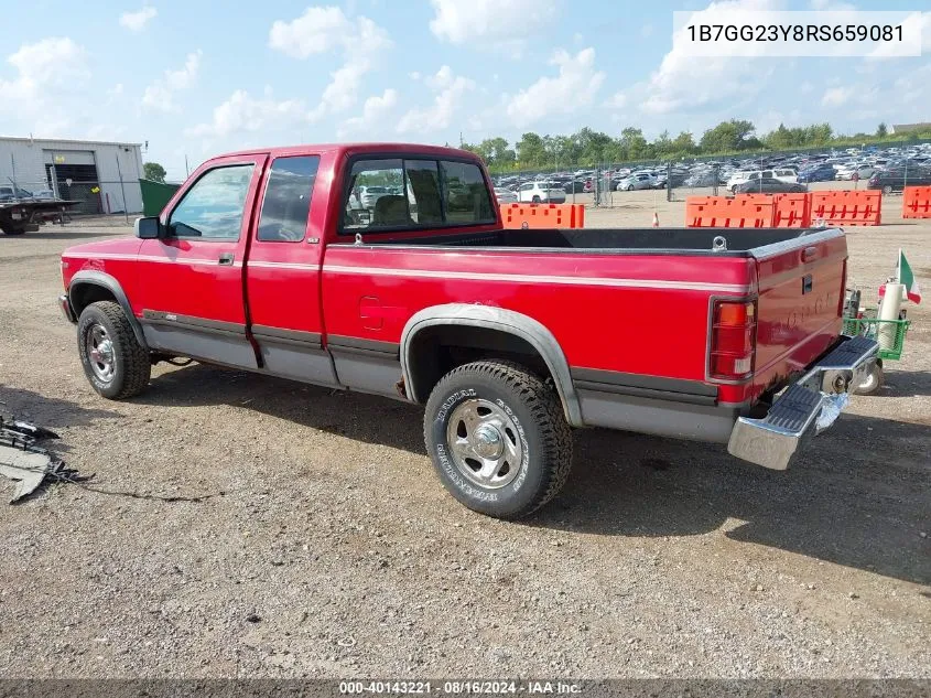 1994 Dodge Dakota VIN: 1B7GG23Y8RS659081 Lot: 40143221