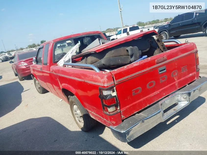 1B7GL23Y5RW104870 1994 Dodge Dakota