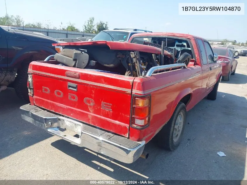 1994 Dodge Dakota VIN: 1B7GL23Y5RW104870 Lot: 40579022