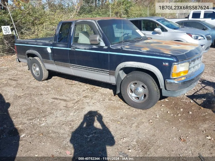 1994 Dodge Dakota VIN: 1B7GL23X6RS587624 Lot: 40752344