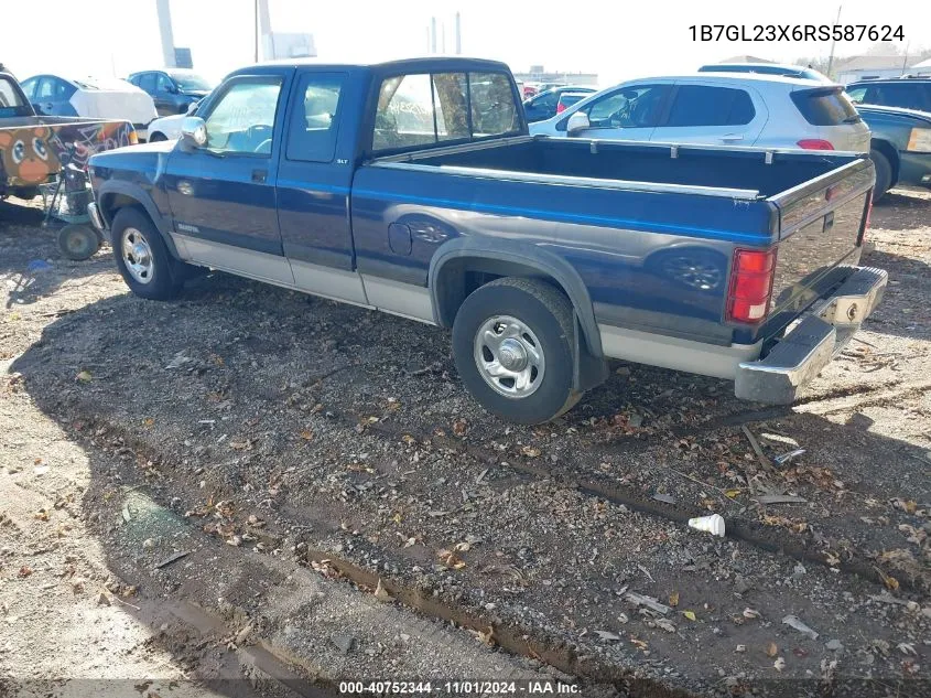 1994 Dodge Dakota VIN: 1B7GL23X6RS587624 Lot: 40752344