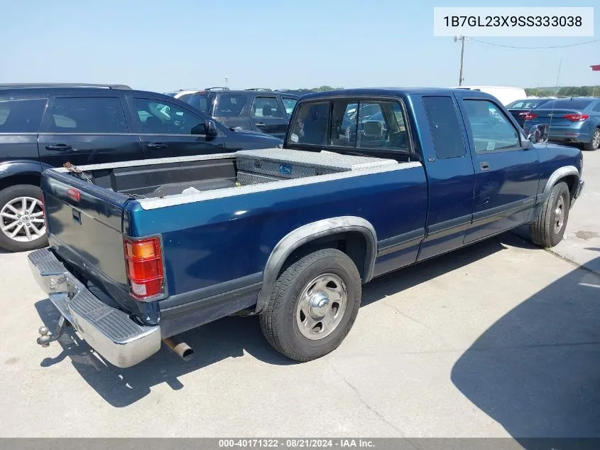 1995 Dodge Dakota VIN: 1B7GL23X9SS333038 Lot: 40171322