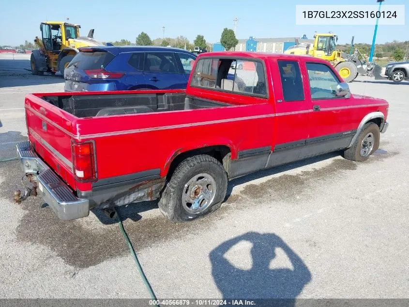 1995 Dodge Dakota VIN: 1B7GL23X2SS160124 Lot: 40566879