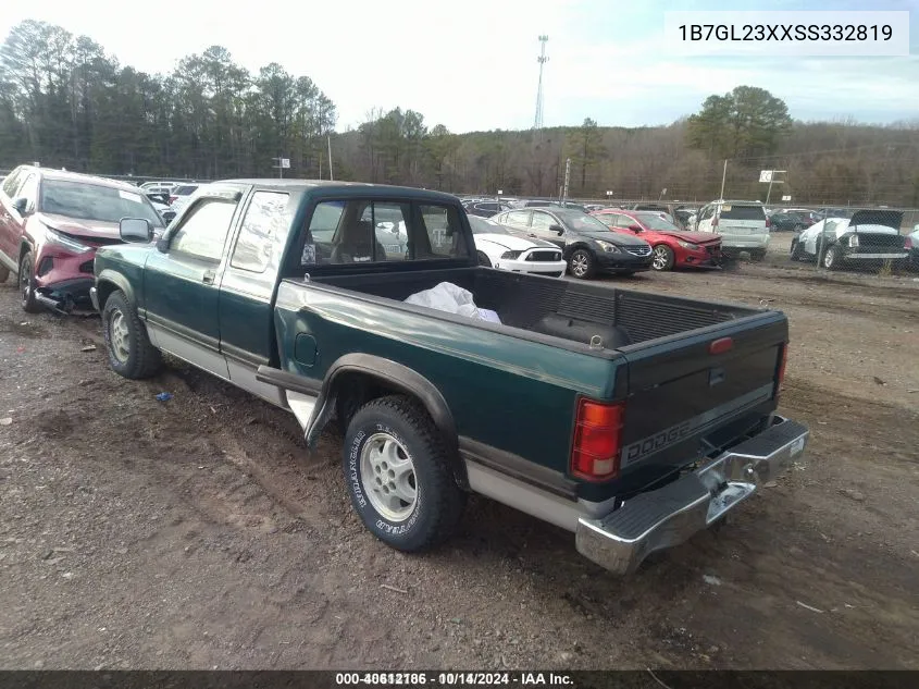 1995 Dodge Dakota VIN: 1B7GL23XXSS332819 Lot: 40612186