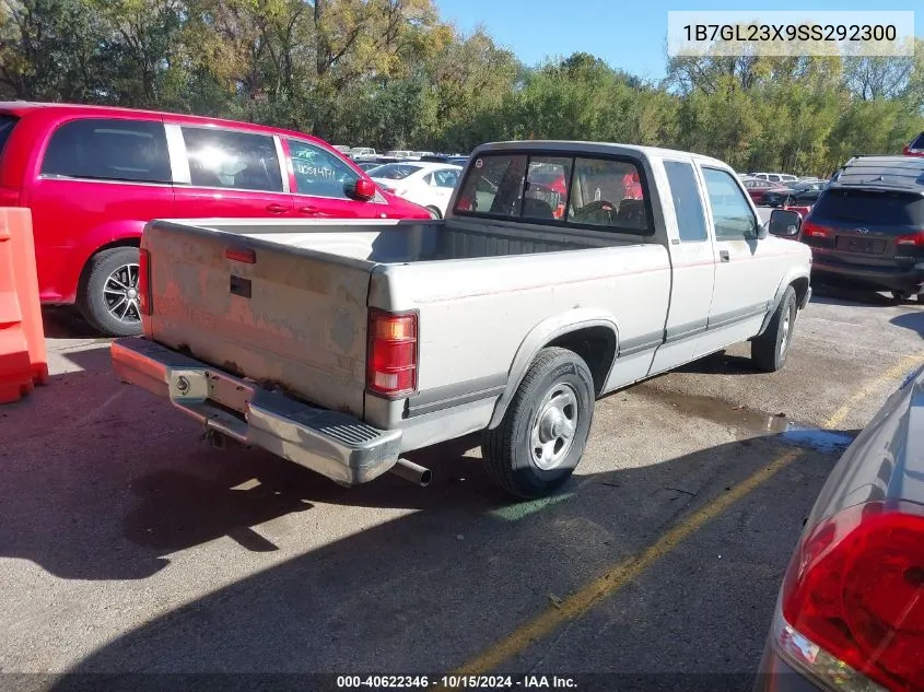 1995 Dodge Dakota VIN: 1B7GL23X9SS292300 Lot: 40622346