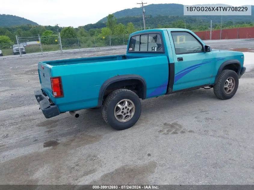 1B7GG26X4TW708229 1996 Dodge Dakota