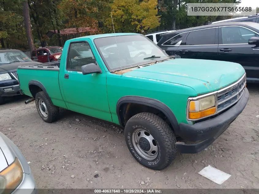 1996 Dodge Dakota VIN: 1B7GG26X7TS665688 Lot: 40637640