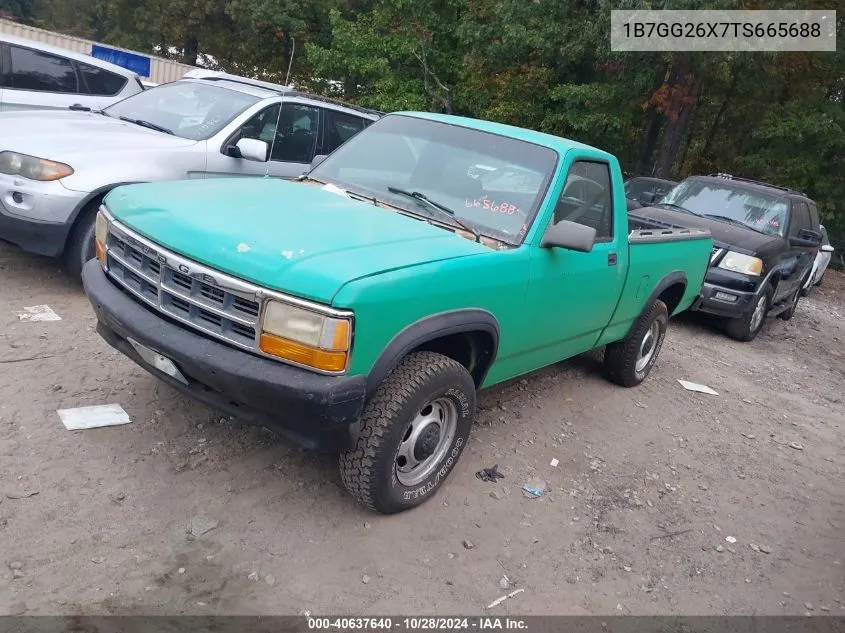 1996 Dodge Dakota VIN: 1B7GG26X7TS665688 Lot: 40637640