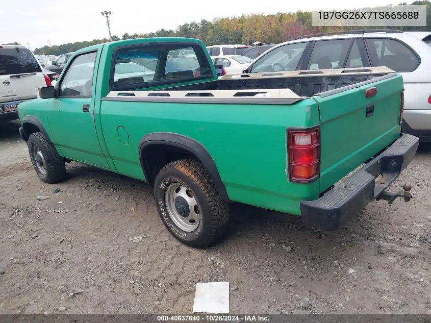 1996 Dodge Dakota VIN: 1B7GG26X7TS665688 Lot: 40637640