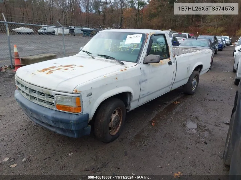 1996 Dodge Dakota VIN: 1B7HL26X5TS574578 Lot: 40816337