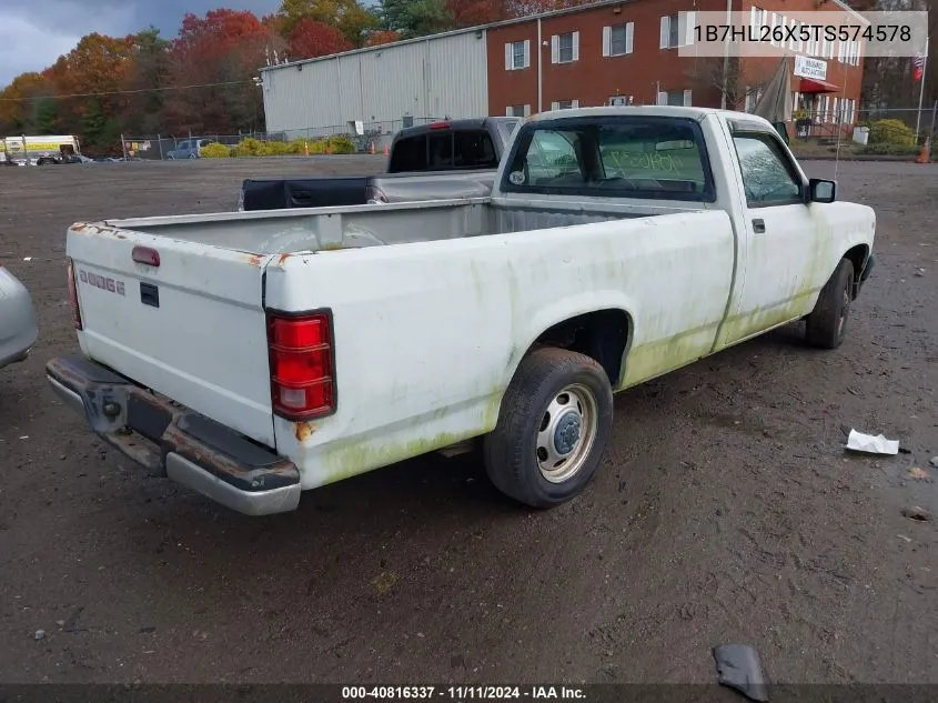 1996 Dodge Dakota VIN: 1B7HL26X5TS574578 Lot: 40816337