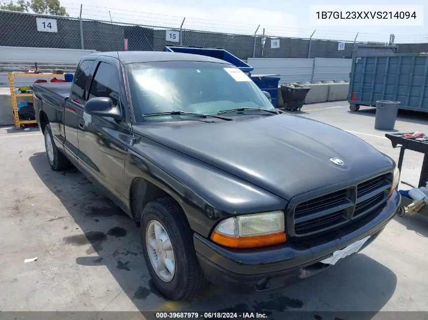 1997 Dodge Dakota Slt/Sport VIN: 1B7GL23XXVS214094 Lot: 39687979